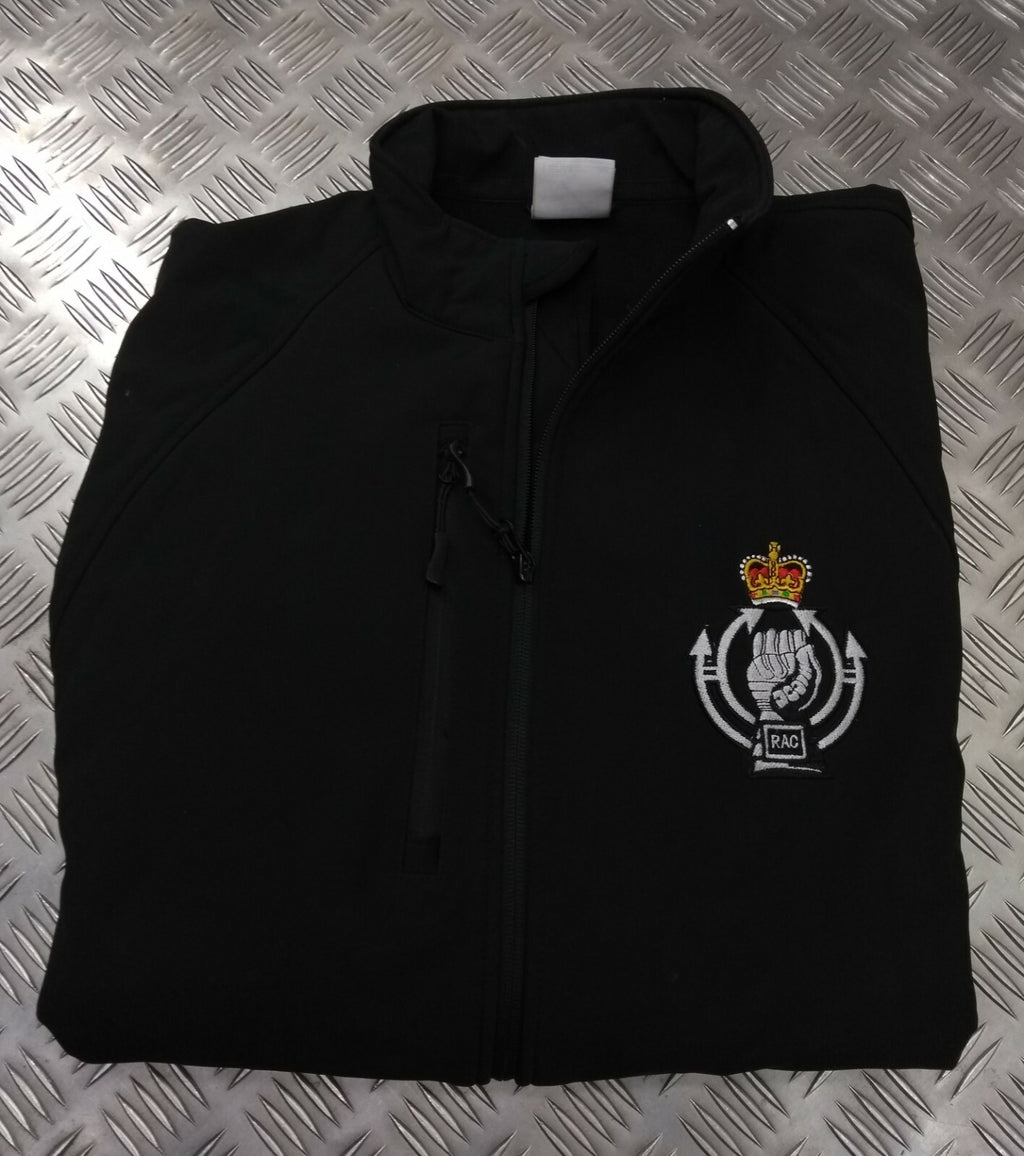 British Army RAC Soft Shell Jacket Royal Armoured Corps Insignia Active Wear