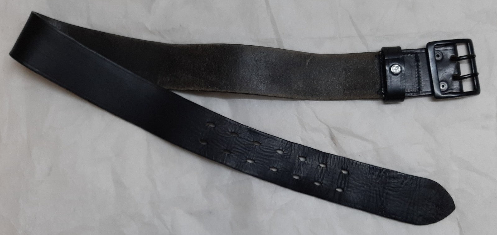 Load Carrying Belt Double Prong Leather Duty Waistbelt 2" Old Pattern Waist 30"