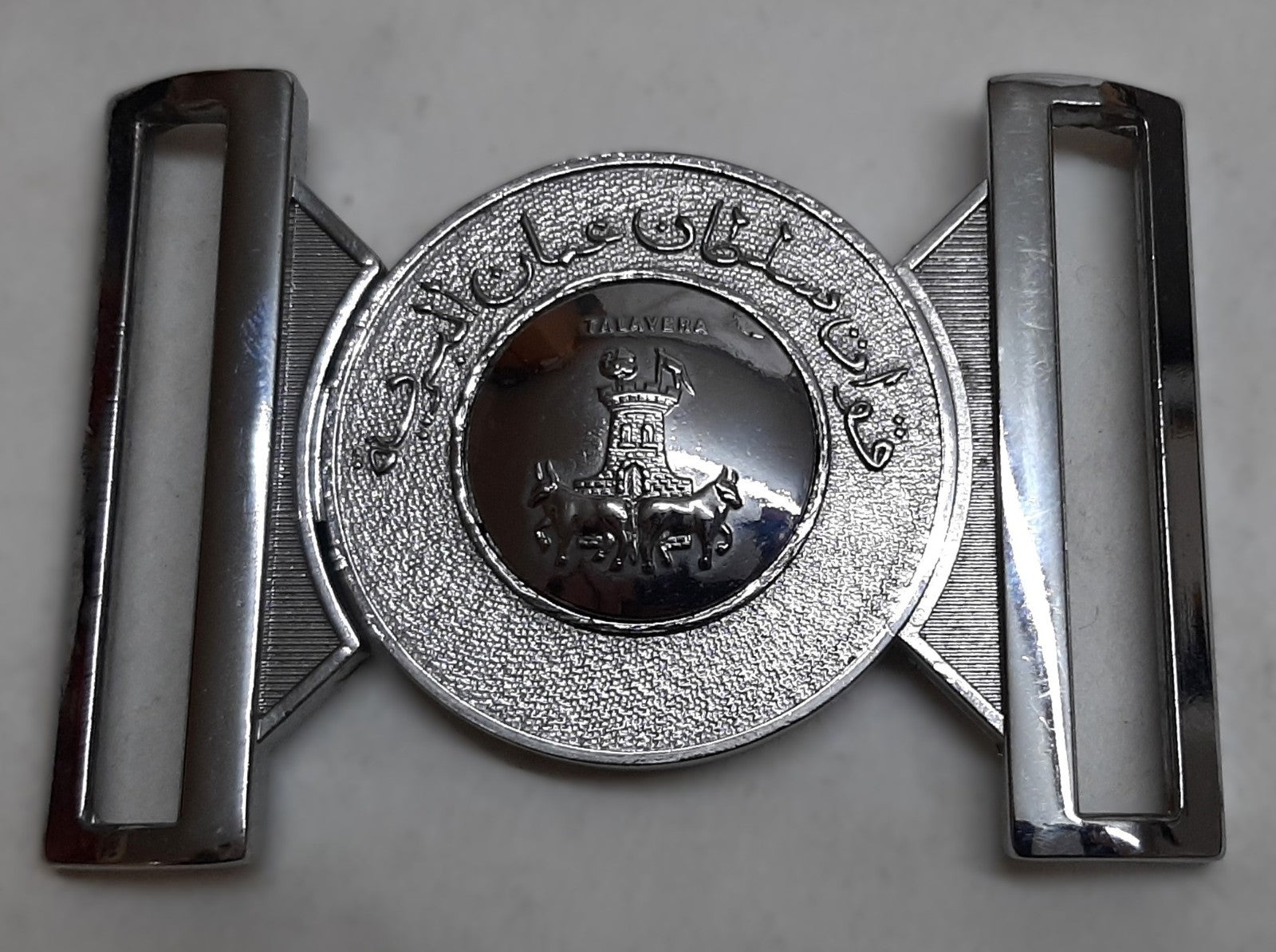 Hobson Chrome Locket Unknown Buckle for Stable and Parade Belts 62mm