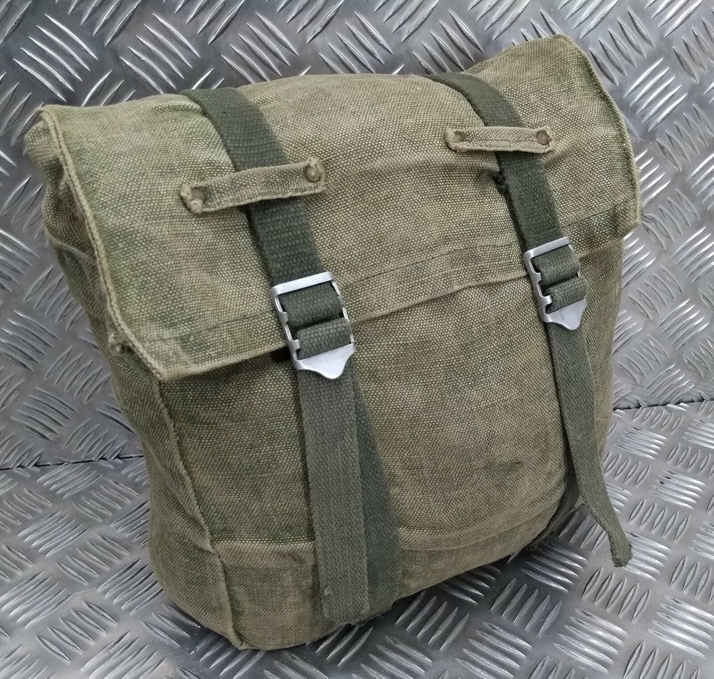 Vintage Pack Canvas Heavy Duty Back Pack Pannier Side Bag