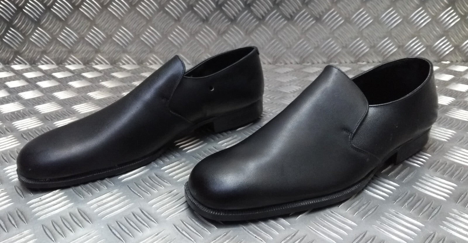 Vintage Prison Shoes Made in England By Bata Obsolete Style 1980s Elasticated