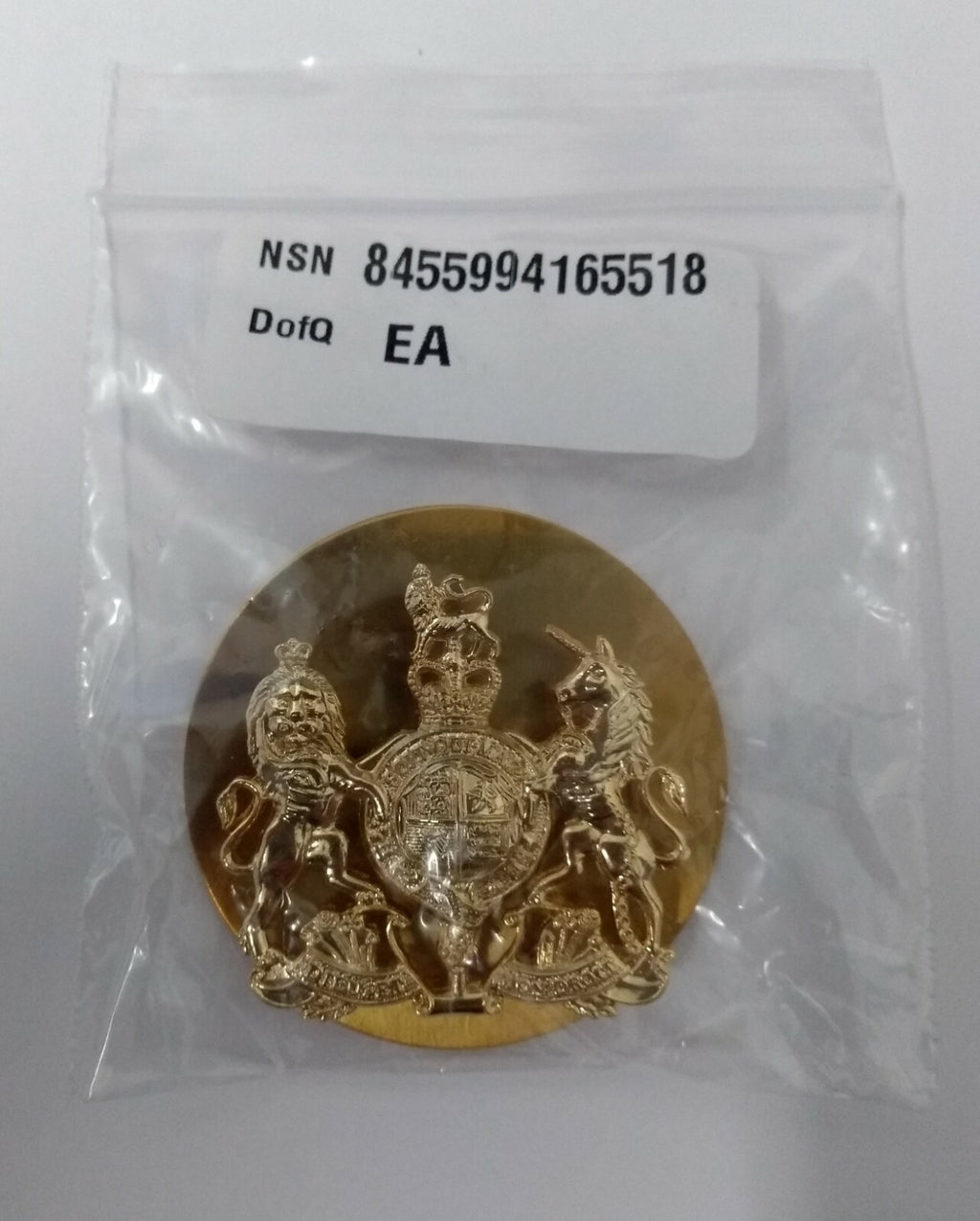 Genuine British Royal Marines RM Issue Coat of Arms WO1 Wrist Strap Badge - NEW