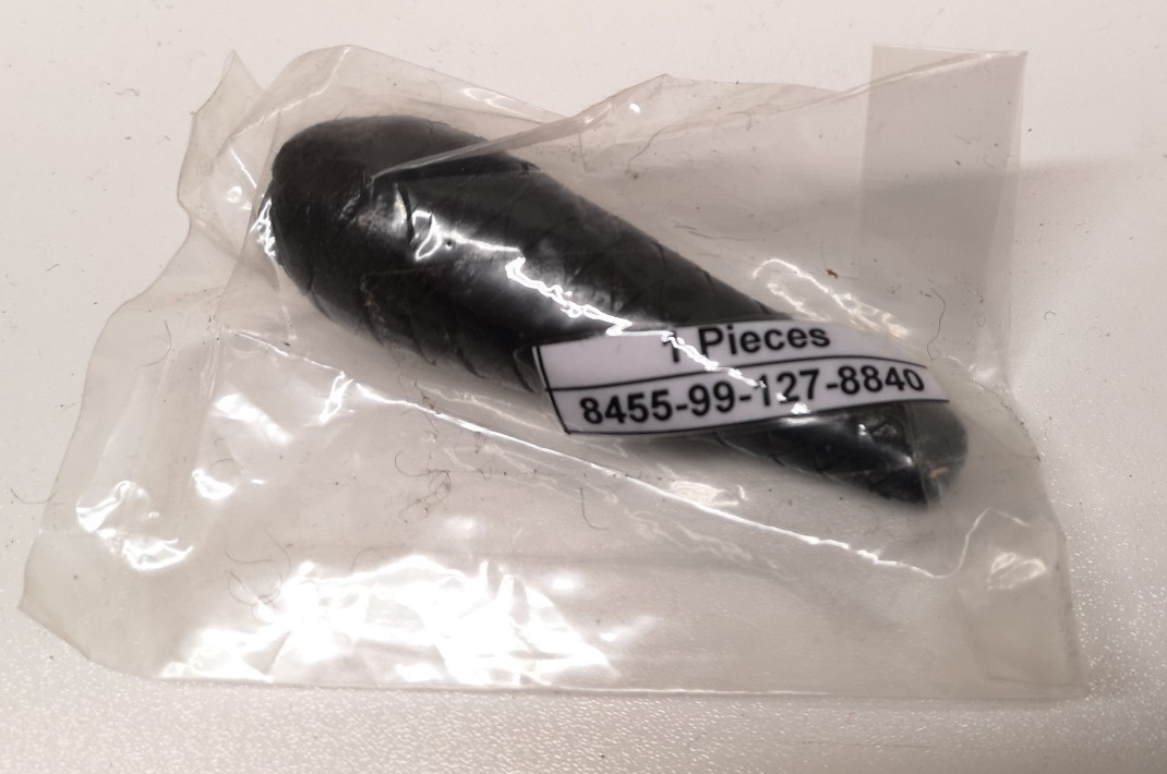 Sword Knot Acorn Black Leather Bound Replacement Part Rifle Pattern - NEW