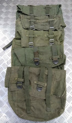 Vintage Military Issue Heavy Duty Canvas Back Pack Pannier Side Bag