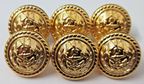 Buttons Nigerian Navy Insignia Style Officers Ring Back Naval 15mm X6 Buttons