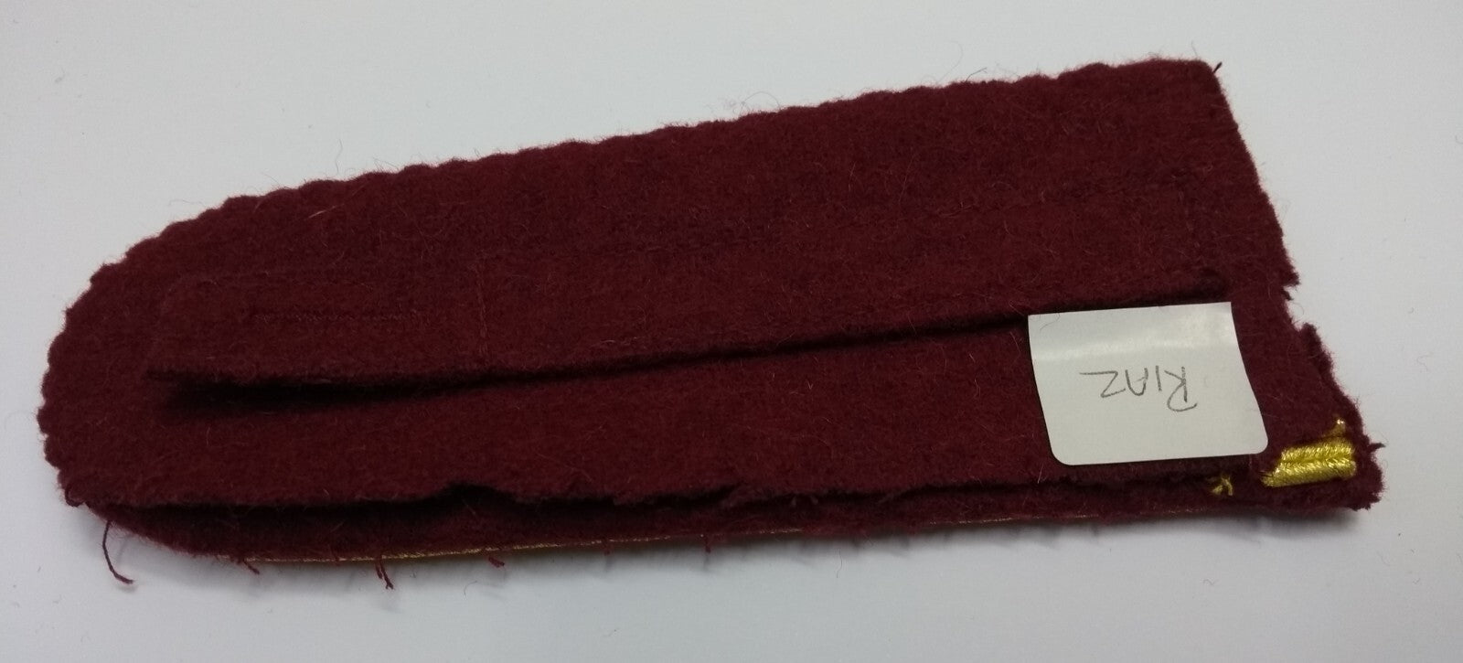 Senior Officer Shoulder Boards Abu Dhabi Obsolete Stock Maroon Melton Gold Braid