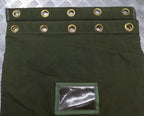War Book Document Bag Heavy Duty Canvas With Metal Ring Closure System No Bar
