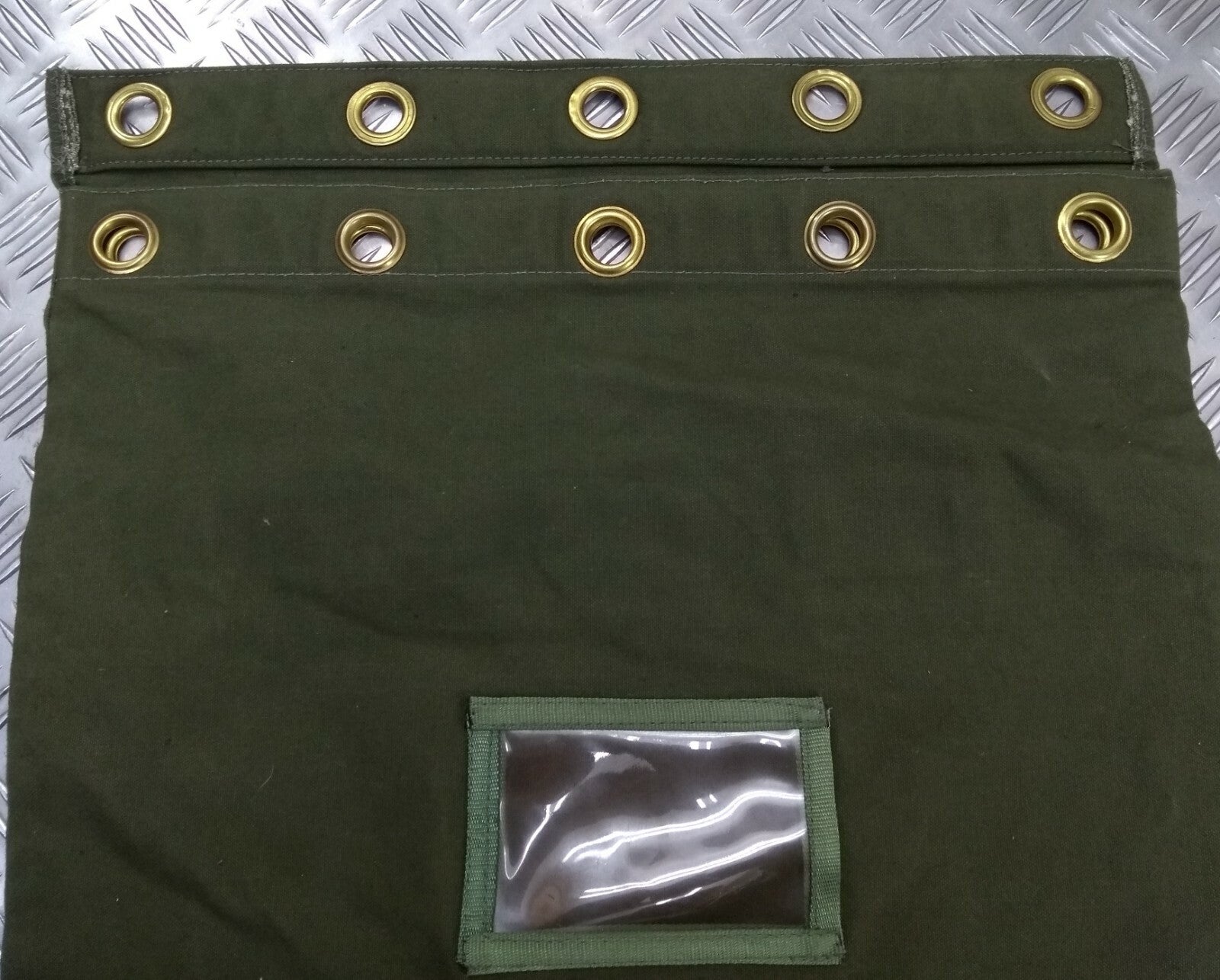 War Book Document Bag Heavy Duty Canvas With Metal Ring Closure System No Bar