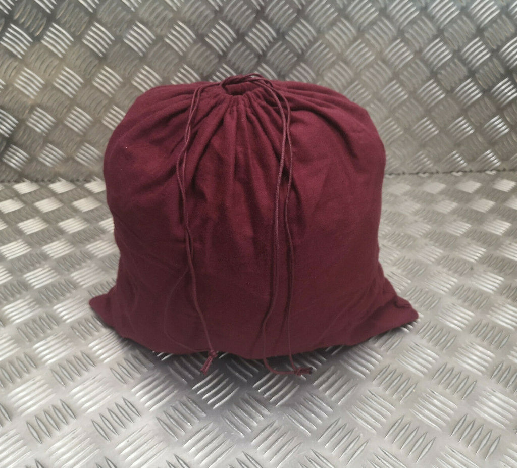 Maroon Lightweight Brushed Cotton Stash Drawstring Bag x 2