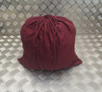 Maroon Lightweight Brushed Cotton Stash Drawstring Bag x 2