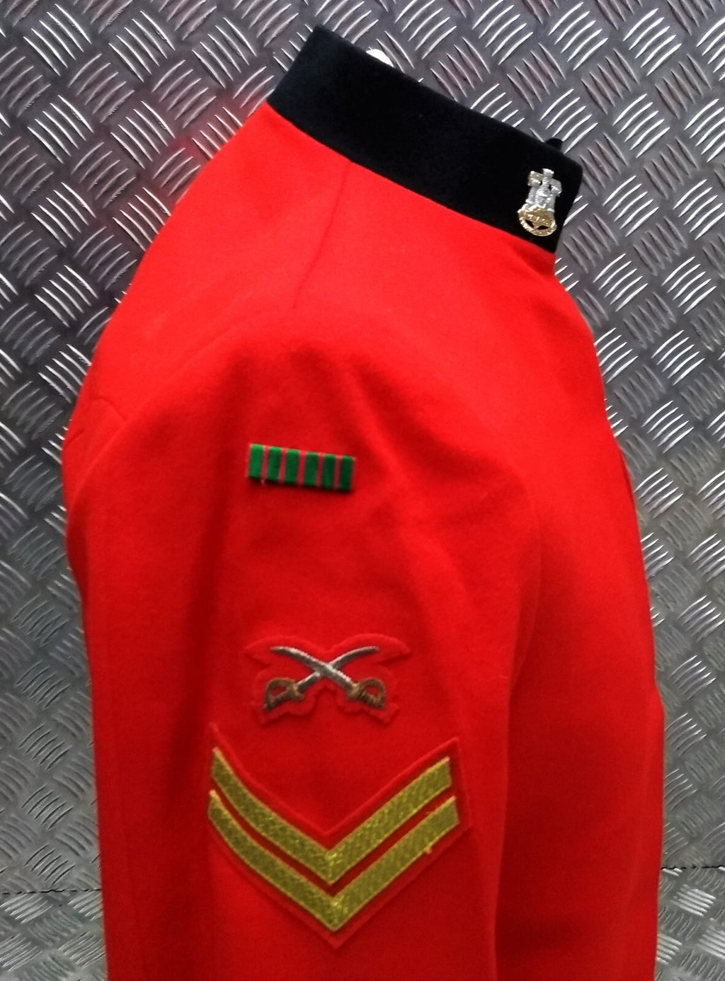 D&D Mess Dress Jacket With Collar Badges & Patches Present Devon and Dorset