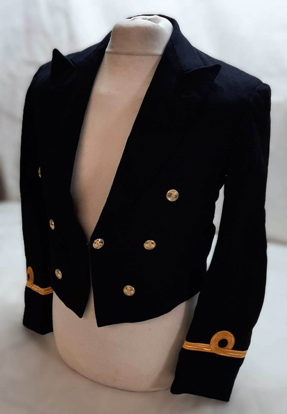 Navy Mess Jacket Sub Lt Cuff Curls British Naval Ofc Dress RN