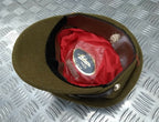 AGC Khaki No2 Dress Hat Complete With Buttons Badge and Chin Strap Size 54cm