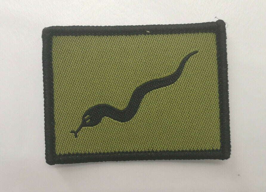 Genuine British Army 101 Logistic Brigade TRF Black Adder on Green Patch