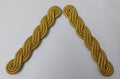 Gold Cords Shoulder British Made Army Issue no Rank Insignia Ceremonial