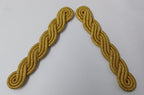 Gold Cords Shoulder British Made Army Issue no Rank Insignia Ceremonial