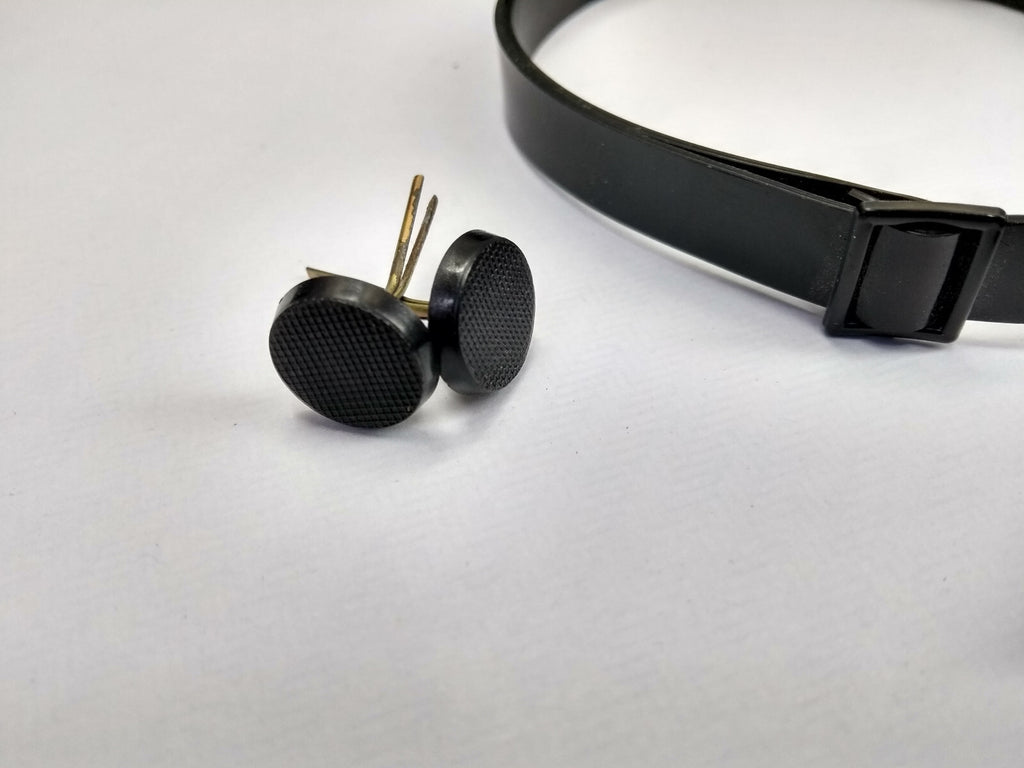 Chin Strap & Black Plastic Split Pin Buttons for Tri-Service Dress Hats
