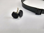 Chin Strap & Black Plastic Split Pin Buttons for Tri-Service Dress Hats