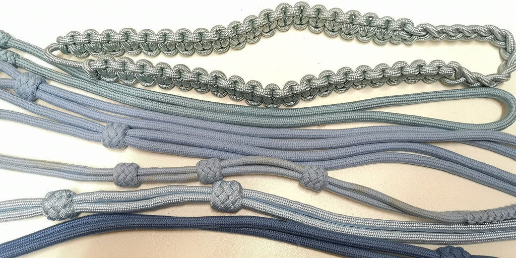 Set of 6 Various Decorative Blue Lanyard Shoulder Cords