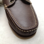 Deck Boat Loafers Shoes Brown Soft Leather Lace Up Genuine British Army - NEW