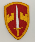 U.S. Assistance Command Vietnam MACV Shoulder Insignia Patch Red Yellow