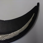 Genuine British Made Senior Officer Silver Decorative Braid Dress Cap Peak PEK0G