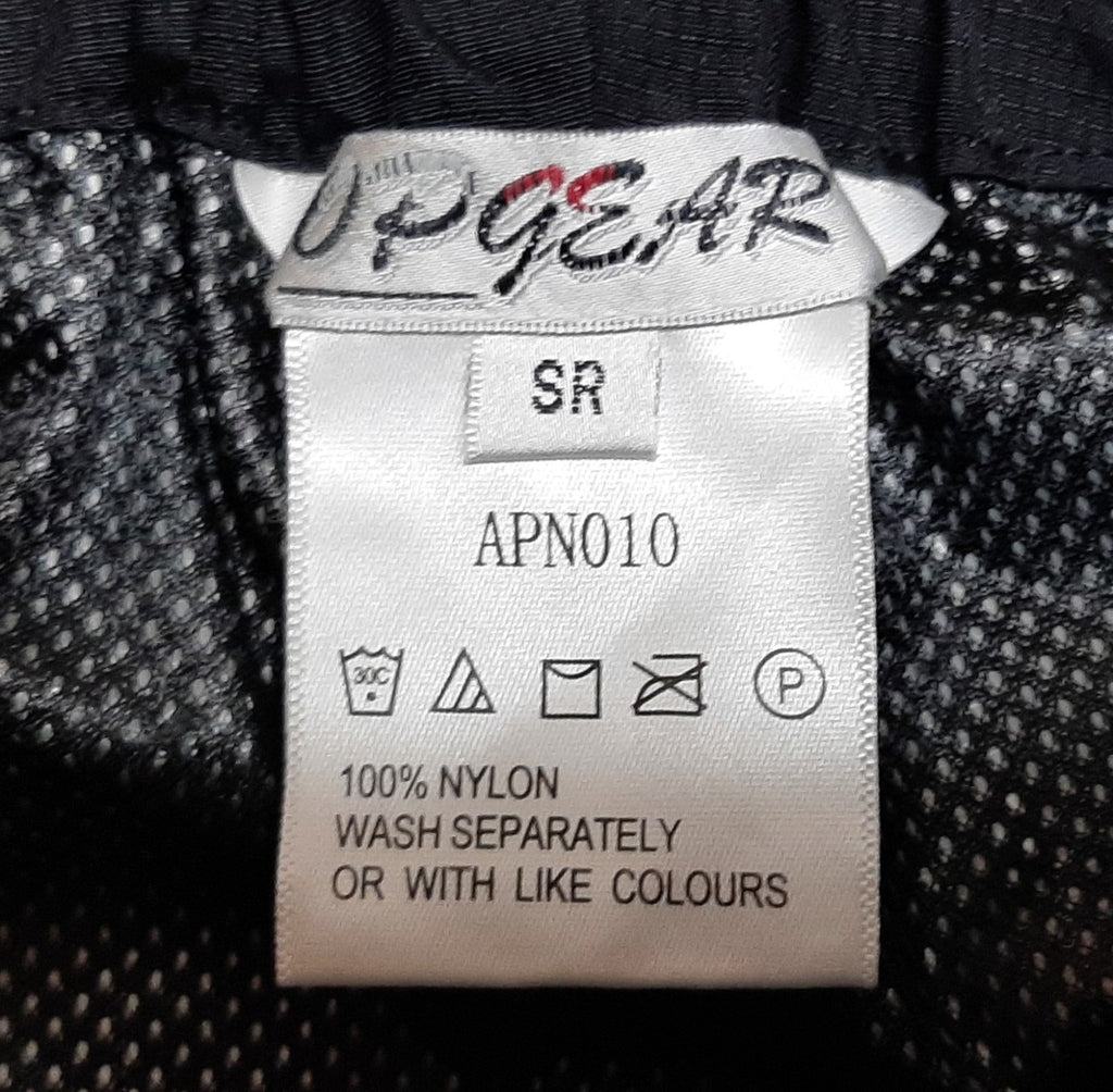 Black Waterproof Trousers Rip Stop Material Mesh Lining Elasticated Waist  34"