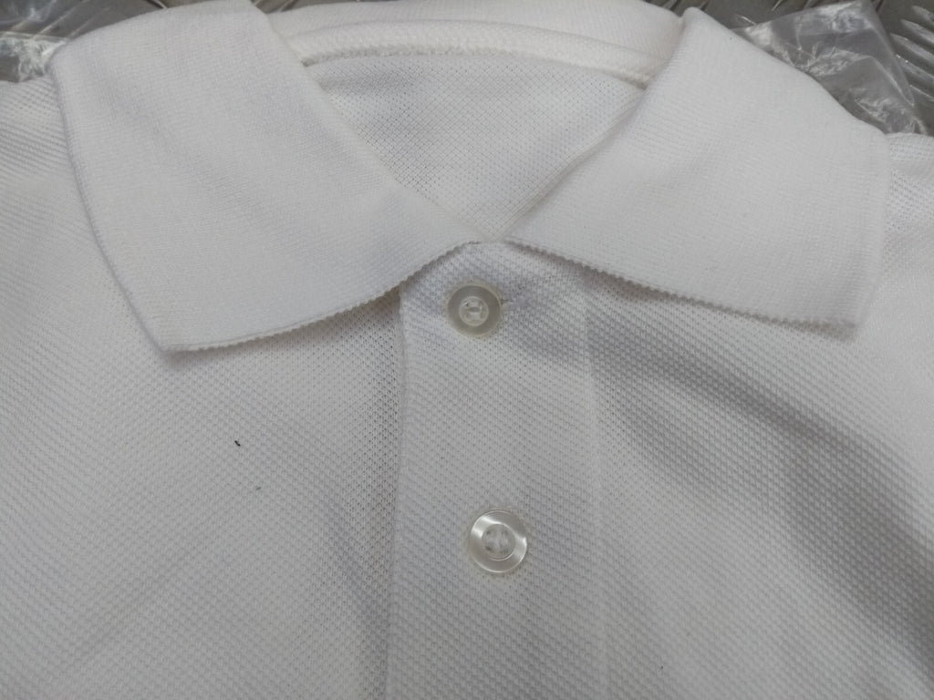 Short Sleeve Female White Shirt Utility Polo Style Physical Training PT Small