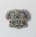 British Rank Crown Wire Braided Small Officers Issue Sew on Patch