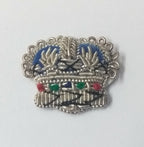 British Rank Crown Wire Braided Small Officers Issue Sew on Patch
