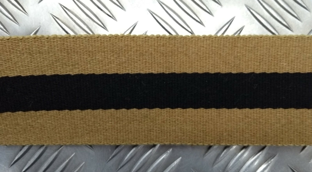 Genuine Botswana Issue Khaki Black Stripe Stable Belt Material 64mm