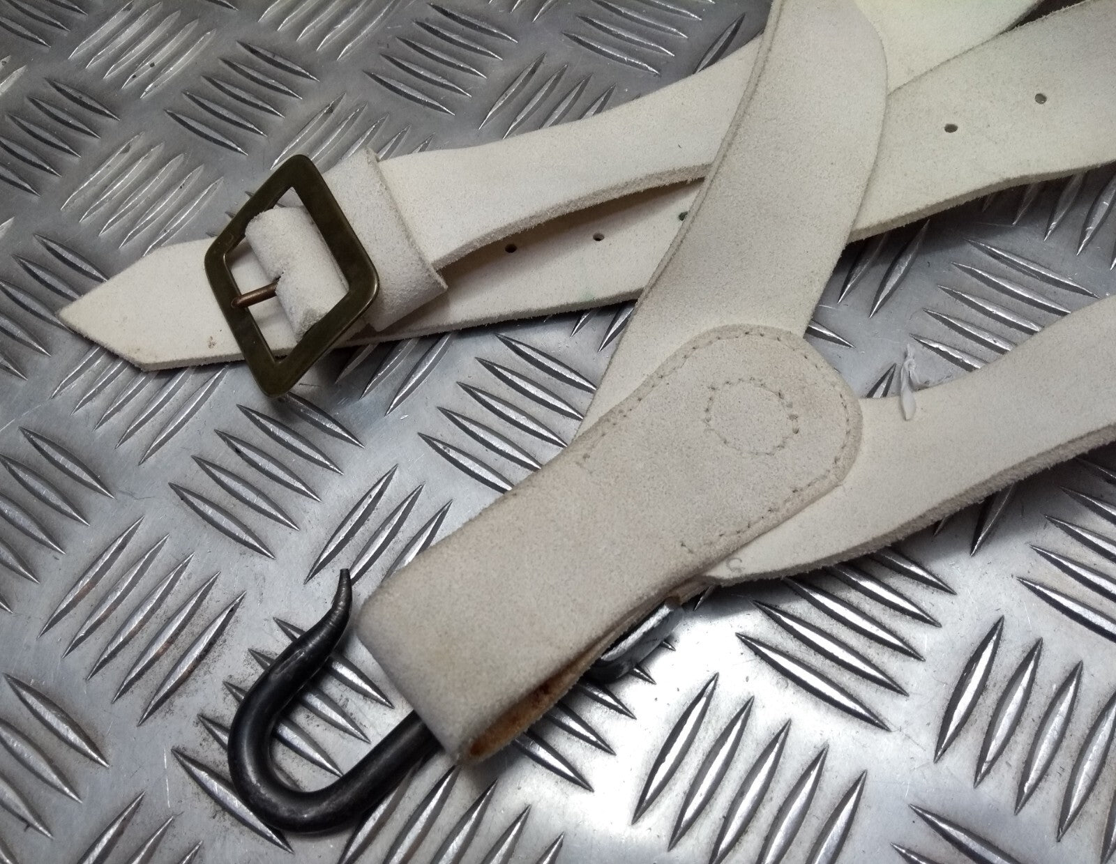 Sling Bass Drum Buff Leather Strap British Household Cavalry Cross Belt H Cav