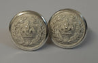 Genuine British Issue Royal Crown With Border Buttons 1 Pair ASBT297