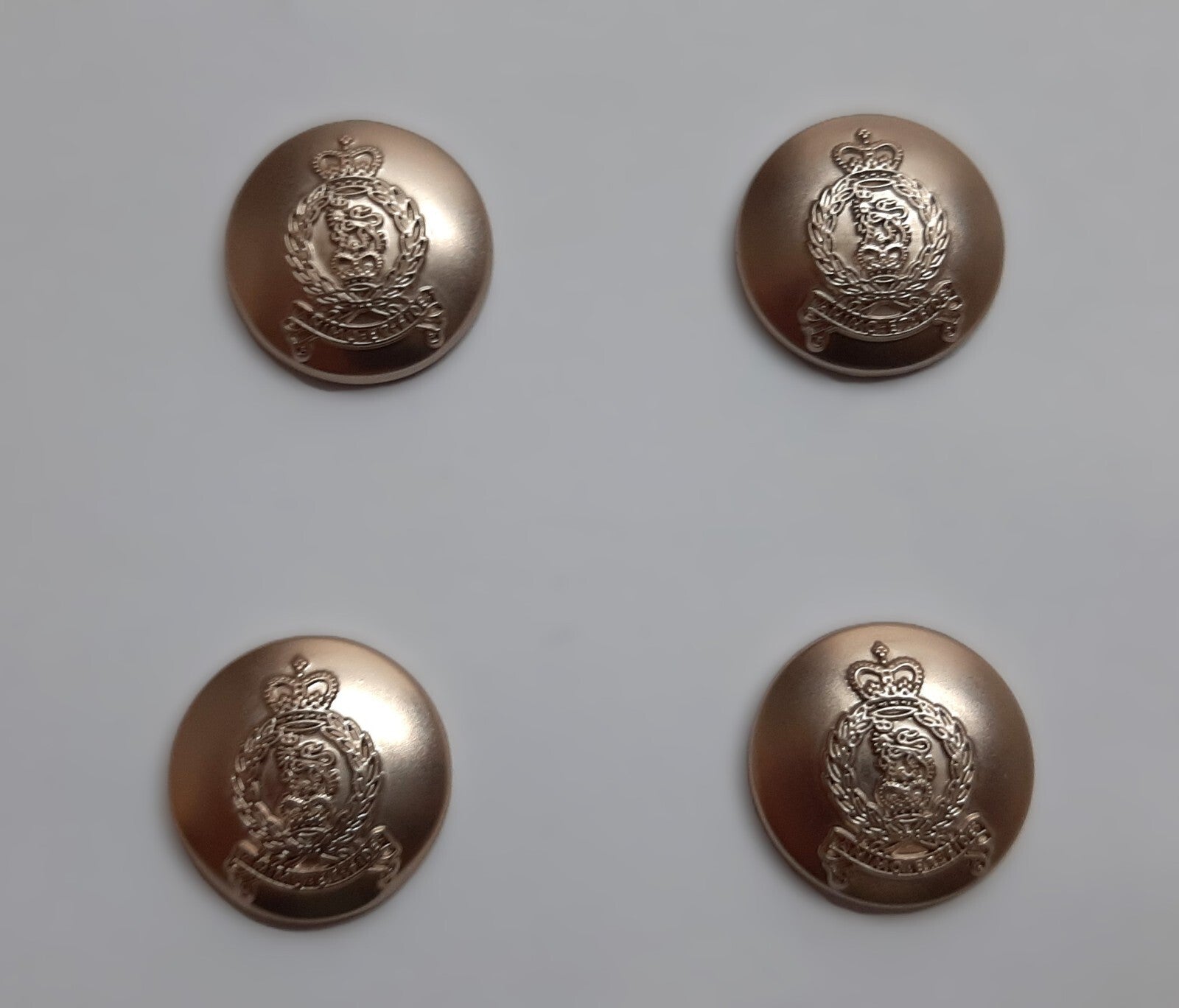 AGC Regimental Buttons SPS X4 Small Size 22L Dress British Army Insignia