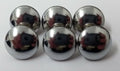 Genuine Vintage Chrome Half Ball Dome Dress Buttons 22L14mm Buttons ASBT143