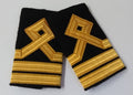Naval Shoulder Slides / Boards Officers Style Gold Lace Navy