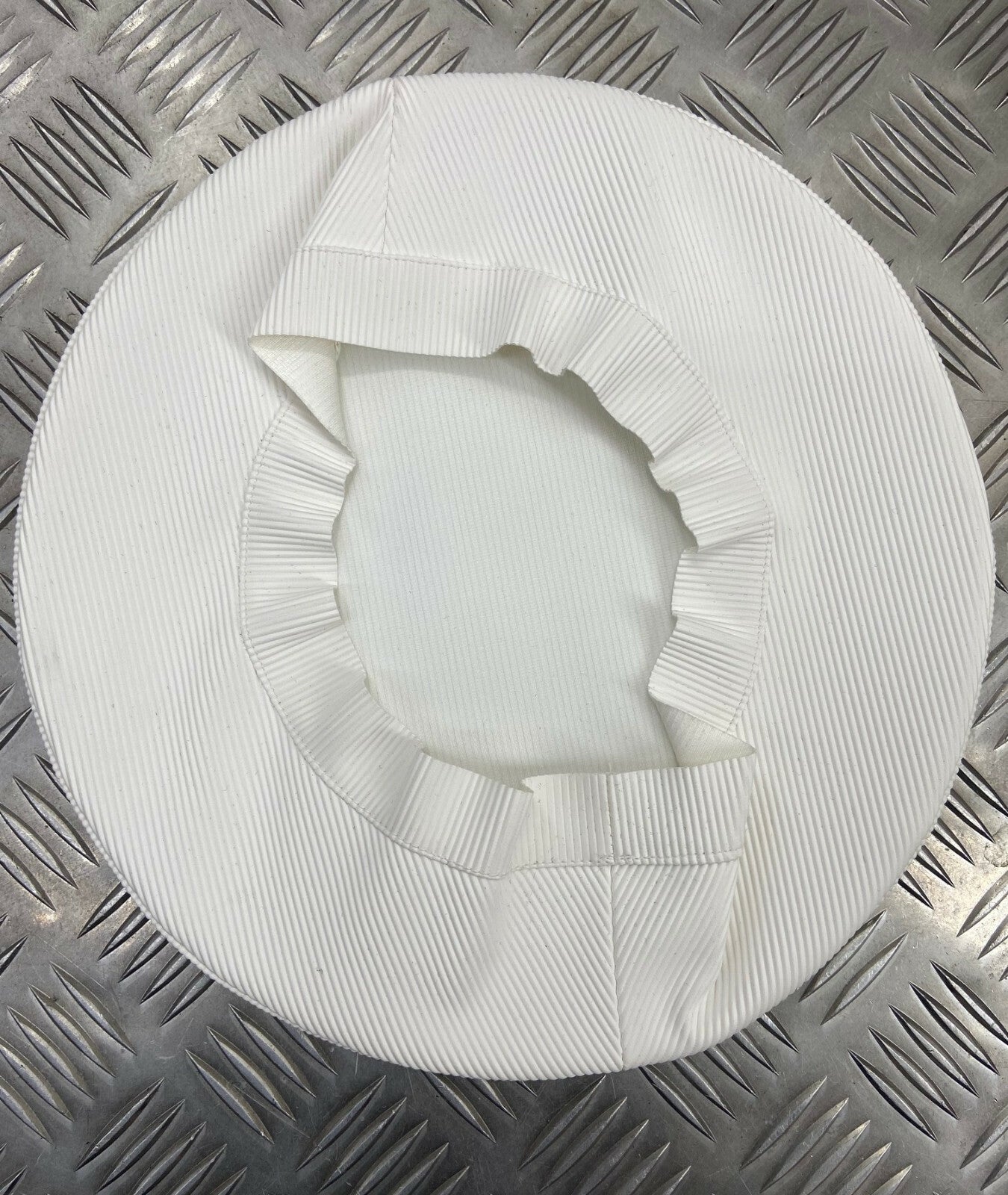 Genuine British Royal Navy RN White Plastic Class I & III Cap / Hat Cover