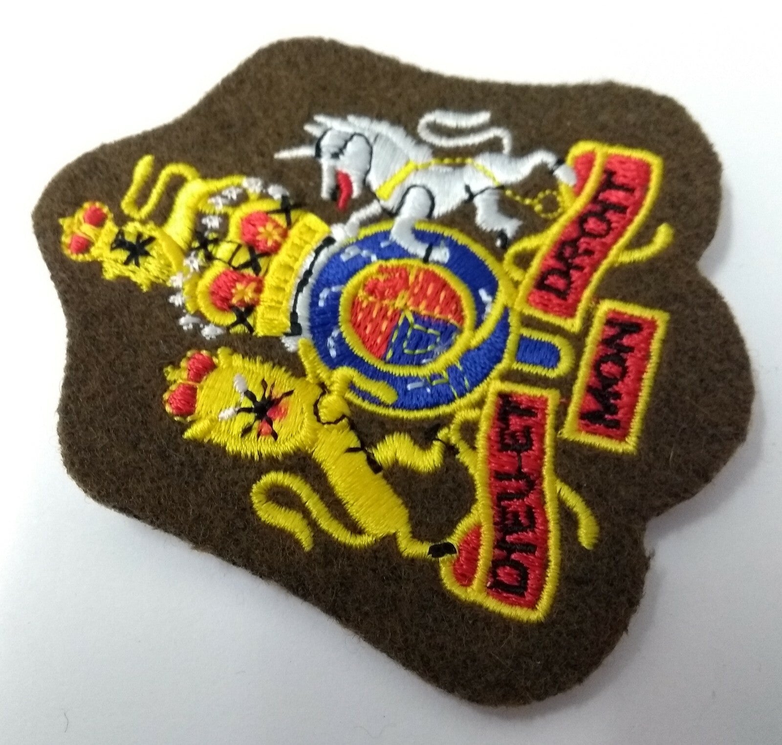 Genuine British Army Issue No2 Dress WO1 Coat of Arms Badge Sleeve Patch