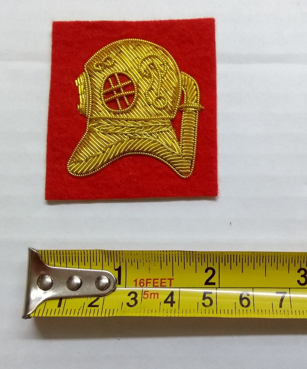Mess Kit Badge Royal Engineers Diver British Hand Embroidered Patch