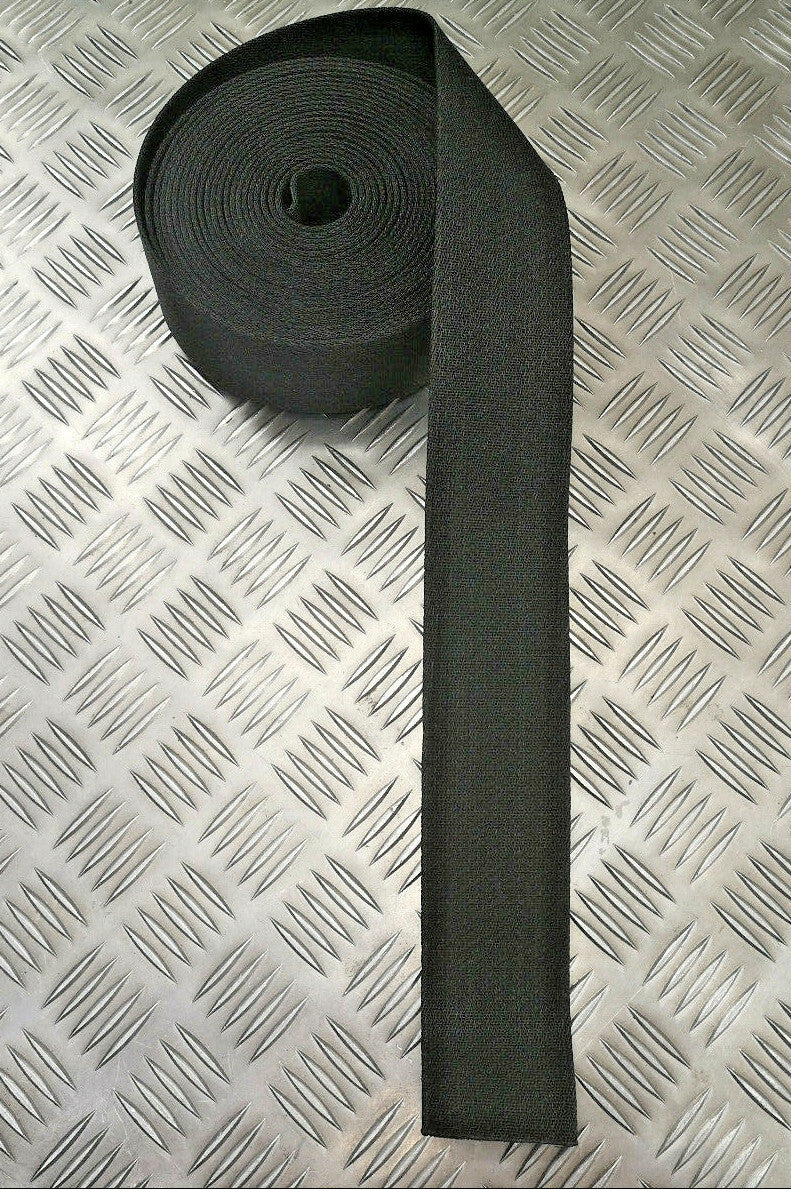 Mil-Spec Belting Ceremonial Black Courlene Belt Material Parade 57mm NEW