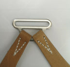 Ex British Army Braces Replacement Leather tab for Buttons x1