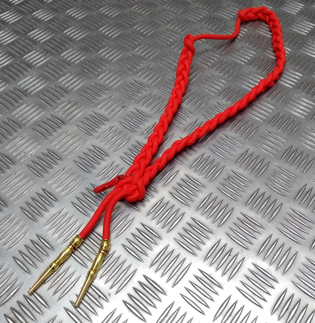 Aiguillette Officers Dress Cord For Ceremonial & Parade Duties Gold Tip Ends