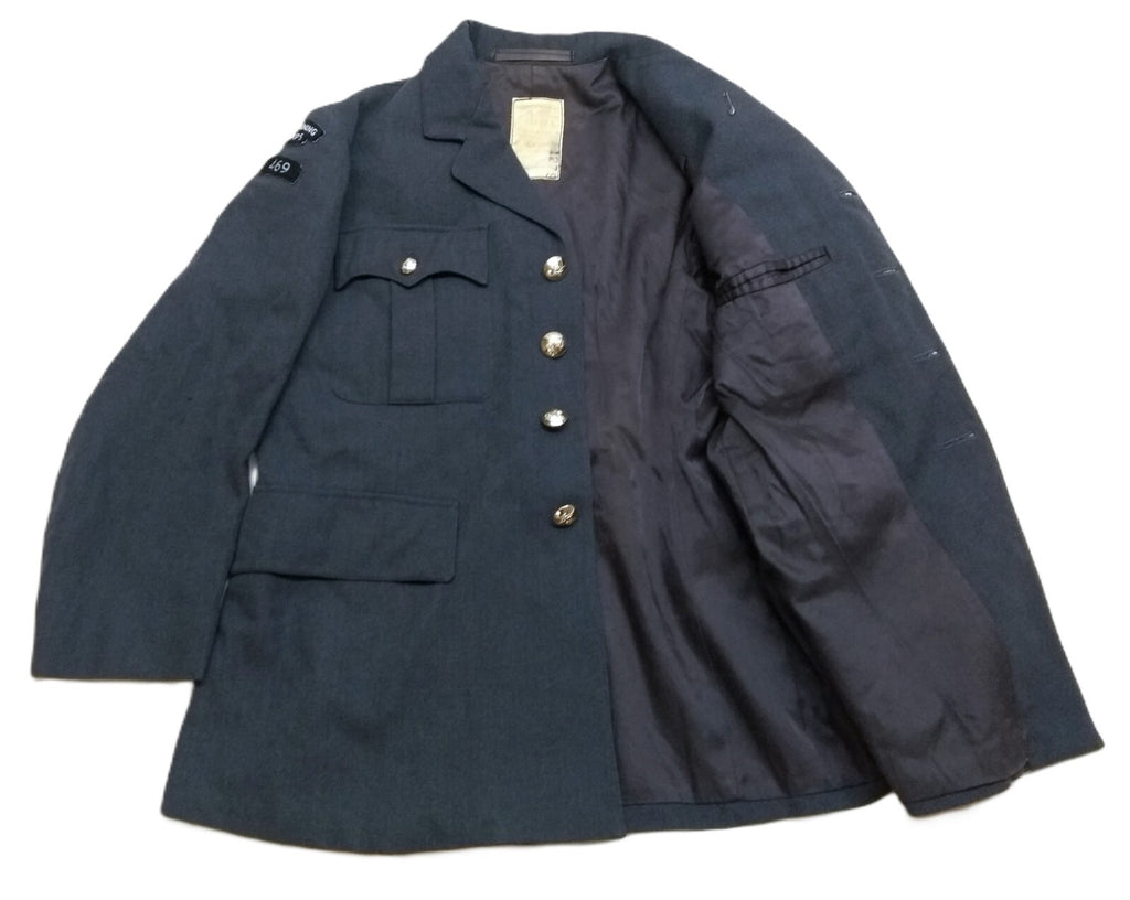 RAF Royal Air Force Vintage Jacket Airforce Blue Grey Colour 469 SQD Lowestoft