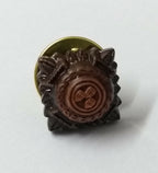 Bronze Shoulder Pips 3/8" Subdued OFCs Bath Stars with Clutch Pin 1 Pair