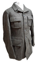 Vintage Field Jacket Army Wool Grey 6 Pocket Vapenrock M39 from 1952 Size 96 L