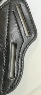 Ruger Speed Six S/6 Black Leather Pancake Belt Holster Right Hand