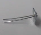 Genuine Issue 13.2mm Chrome Basic Rose Ornament Decorations X8 STD250