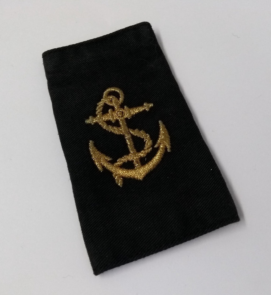 Genuine British Royal Navy Issue "LEADING RATE" RN black Rank Slide Epaulette