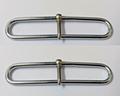 Nickel Plate Parade Belt Prong Slider Adjuster x 2 2 1/2" NEW