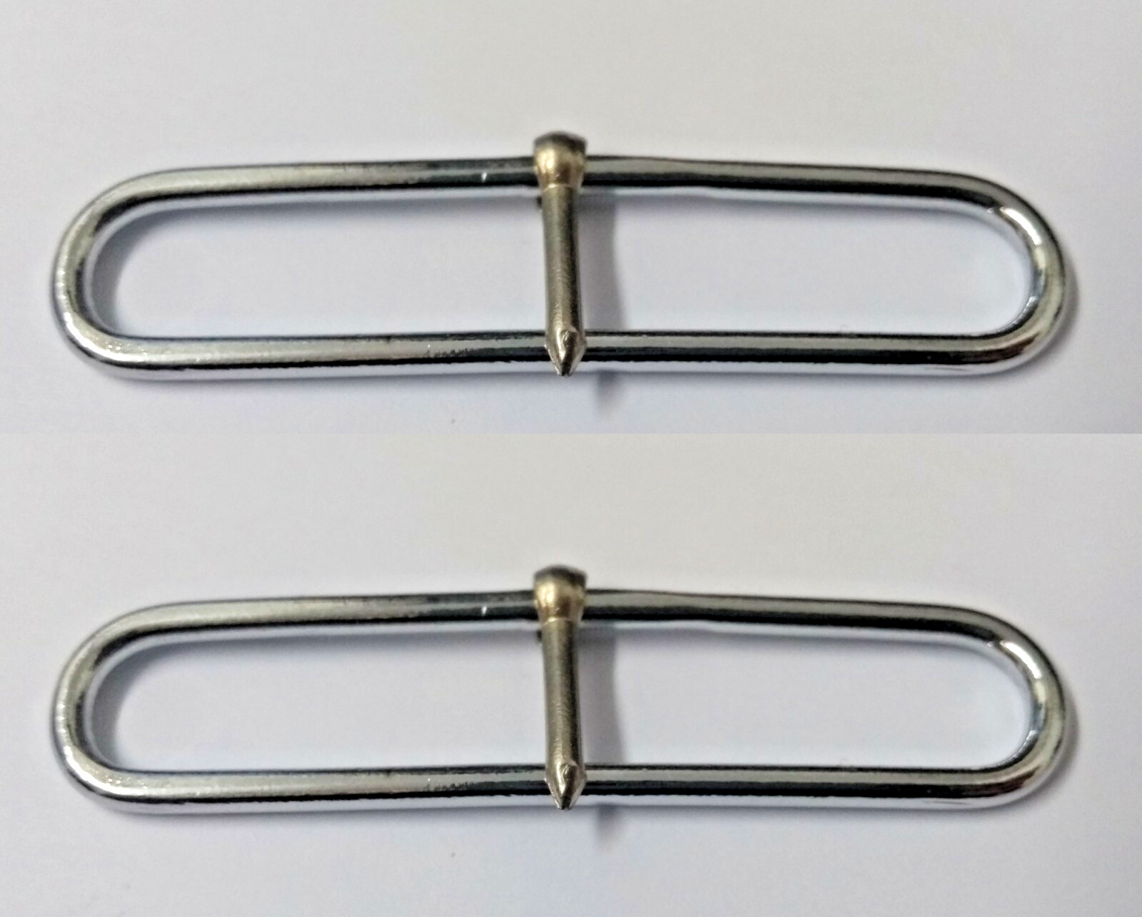 Nickel Plate Parade Belt Prong Slider Adjuster x 2 2 1/2" NEW